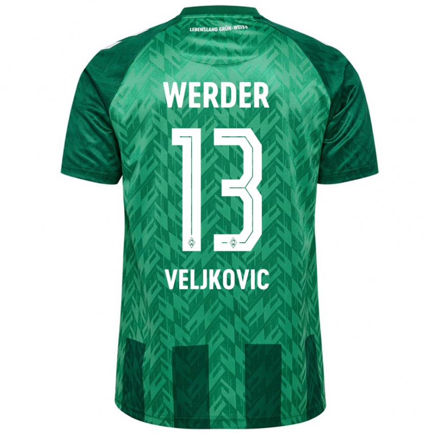 Niño Camiseta Milos Veljkovic #13 Verde 1ª Equipación 2024/25 La Camisa México