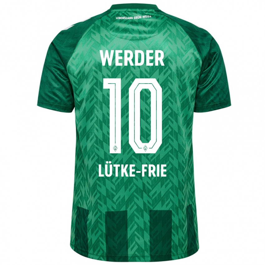 Niño Camiseta Dennis Lütke-Frie #10 Verde 1ª Equipación 2024/25 La Camisa México