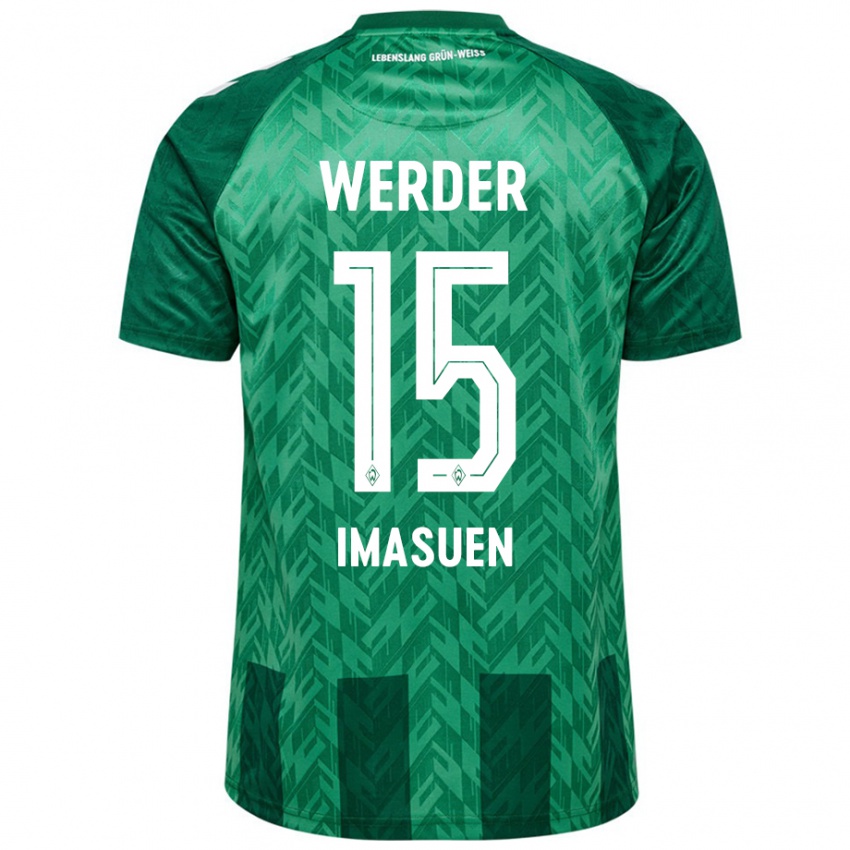 Niño Camiseta Joel Imasuen #15 Verde 1ª Equipación 2024/25 La Camisa México