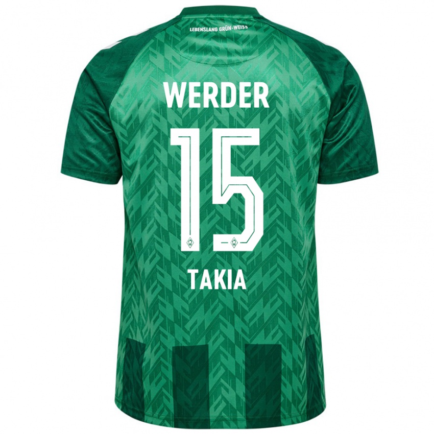 Niño Camiseta Toirik Onlam Takia #15 Verde 1ª Equipación 2024/25 La Camisa México