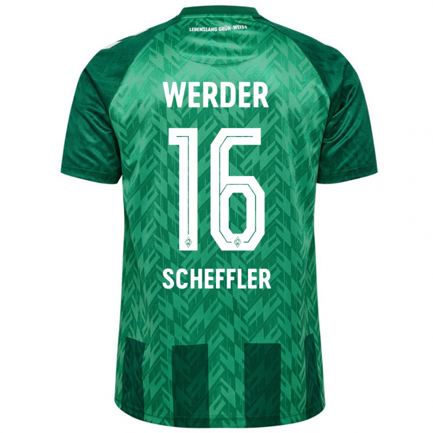 Niño Camiseta Ian Scheffler #16 Verde 1ª Equipación 2024/25 La Camisa México