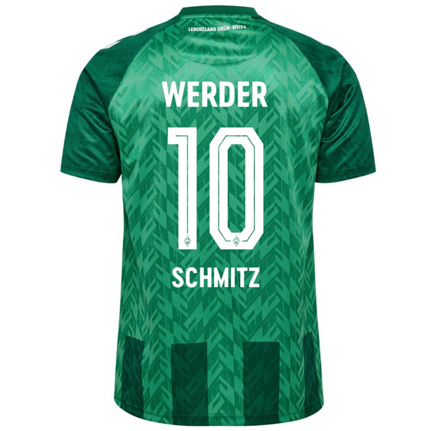 Niño Camiseta Maximilian Schmitz #10 Verde 1ª Equipación 2024/25 La Camisa México