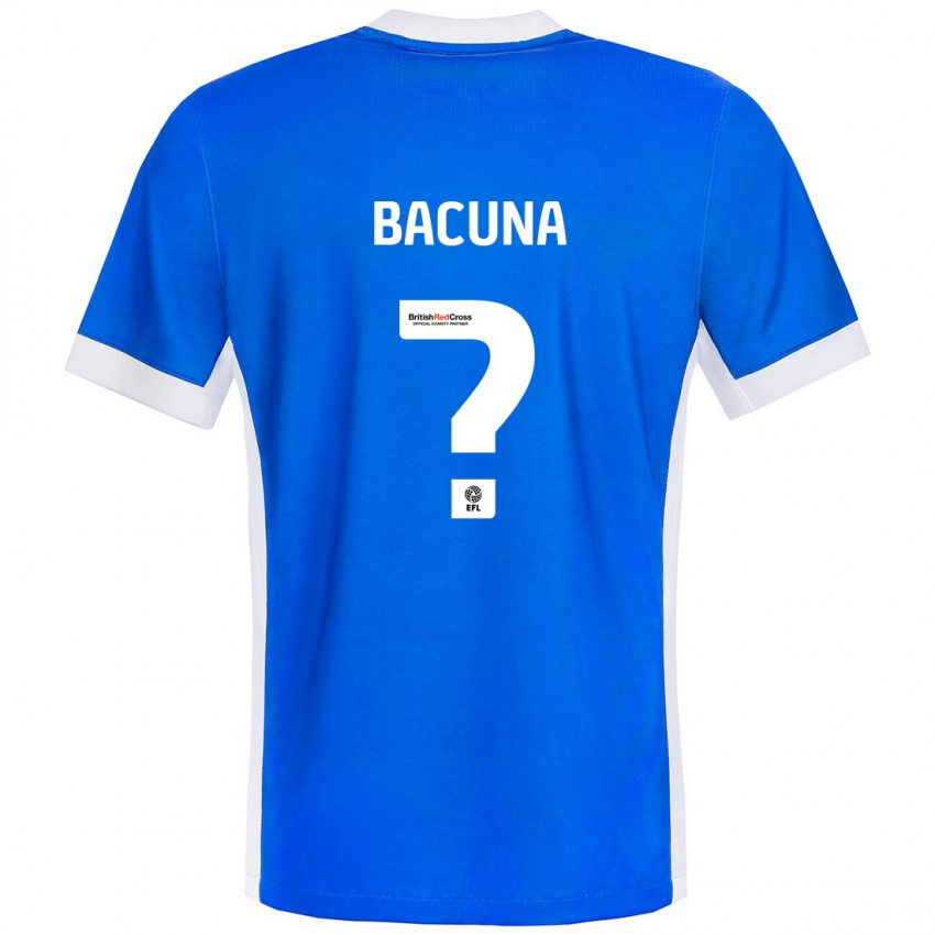 Niño Camiseta Juninho Bacuna #0 Azul Blanco 1ª Equipación 2024/25 La Camisa México