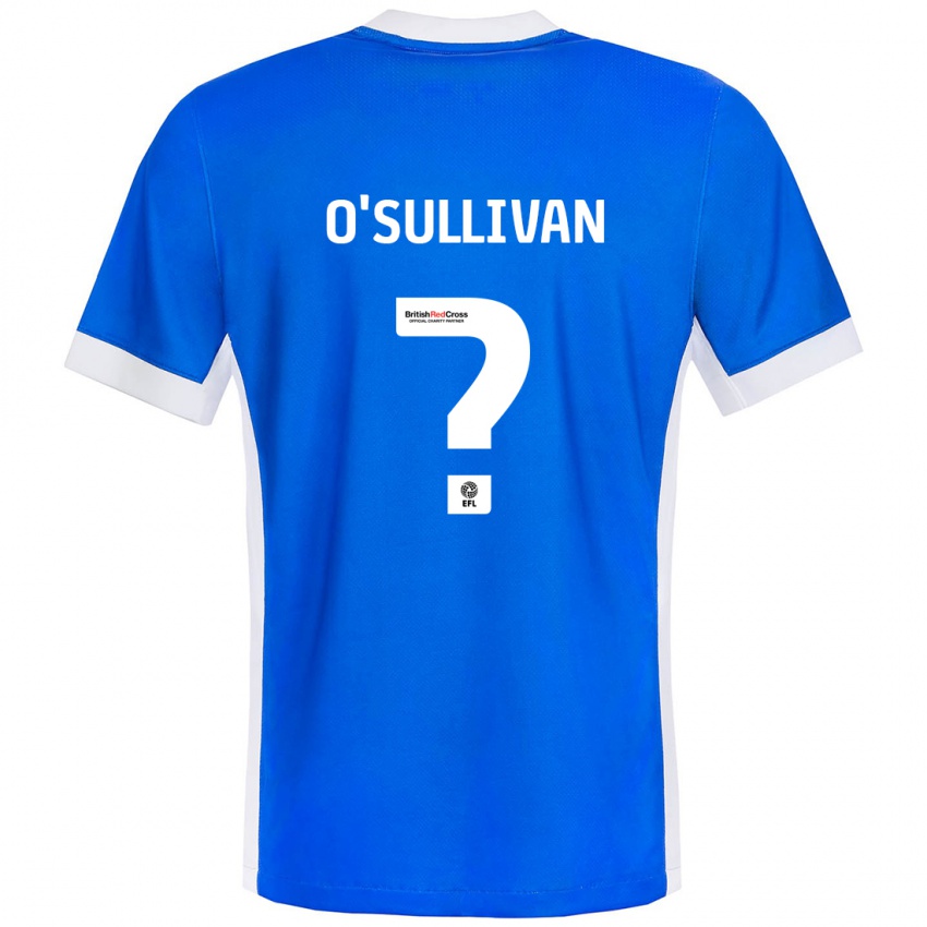 Niño Camiseta William O'sullivan #0 Azul Blanco 1ª Equipación 2024/25 La Camisa México