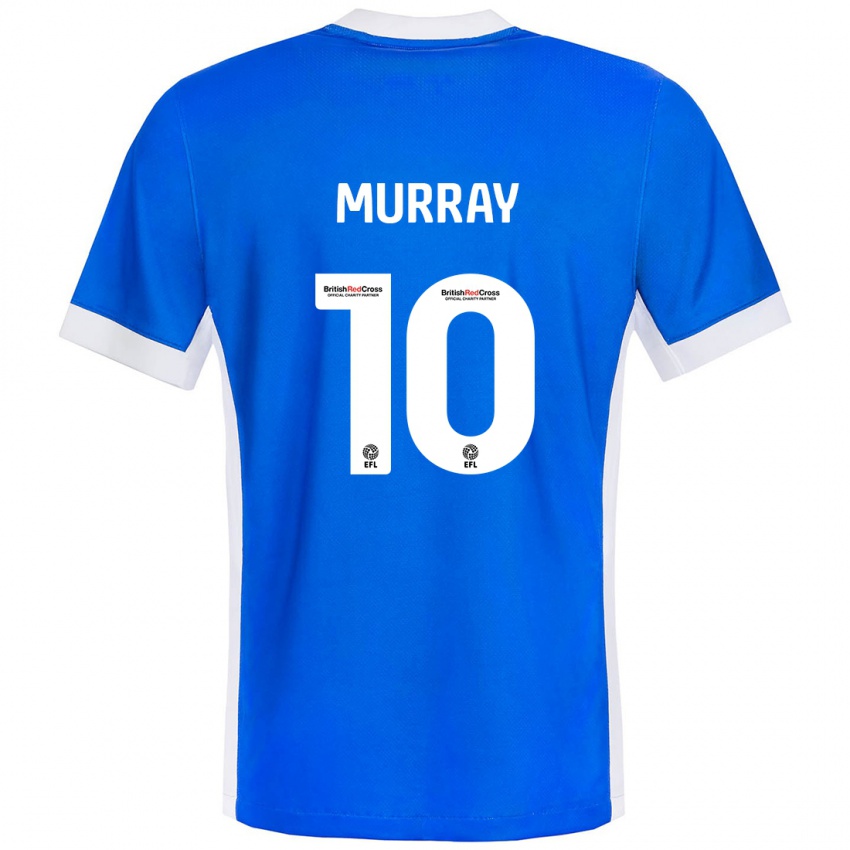 Niño Camiseta Christie Murray #10 Azul Blanco 1ª Equipación 2024/25 La Camisa México