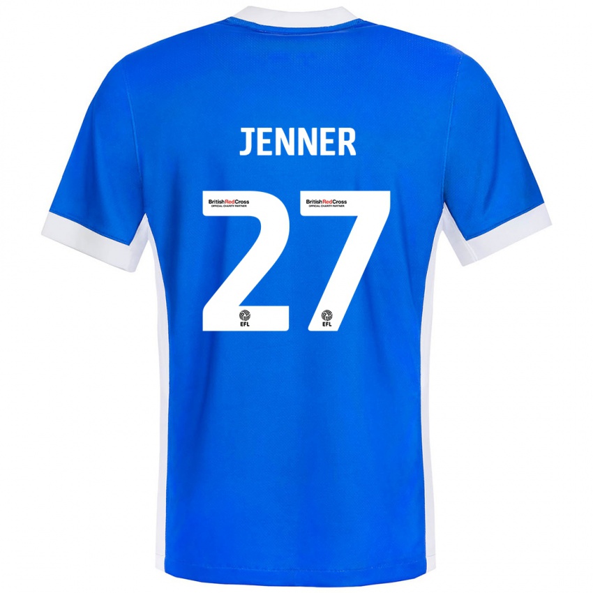 Niño Camiseta Abbi Jenner #27 Azul Blanco 1ª Equipación 2024/25 La Camisa México