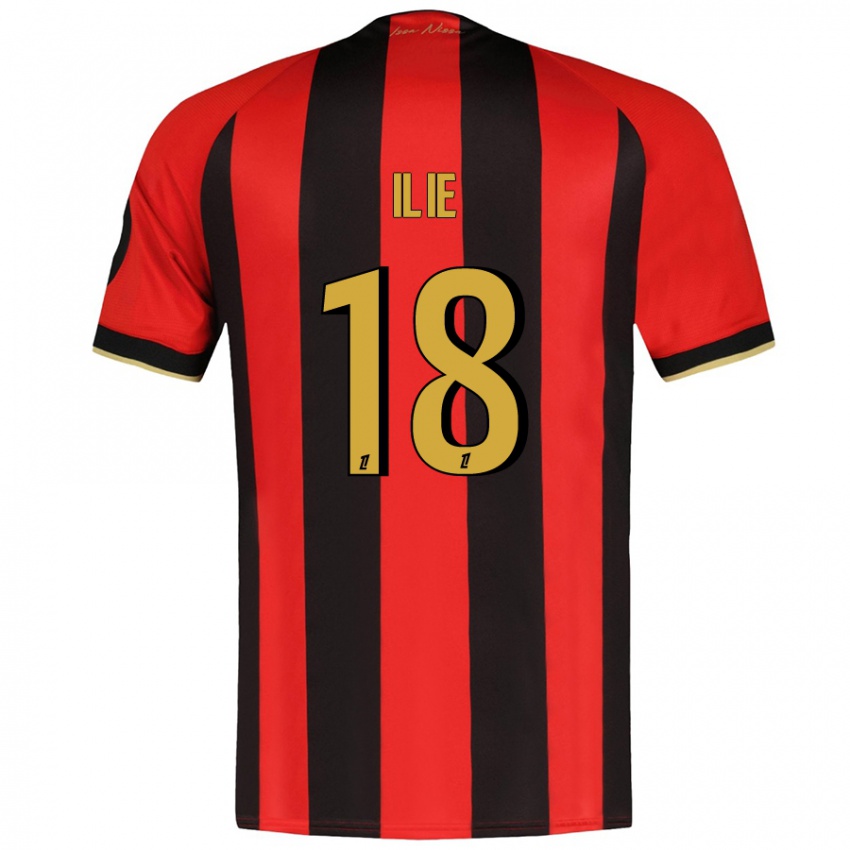 Niño Camiseta Rareș Ilie #18 Rojo Negro 1ª Equipación 2024/25 La Camisa México