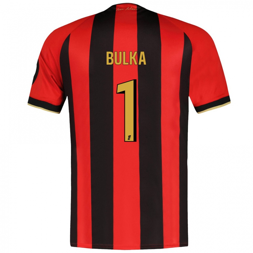 Niño Camiseta Marcin Bulka #1 Rojo Negro 1ª Equipación 2024/25 La Camisa México