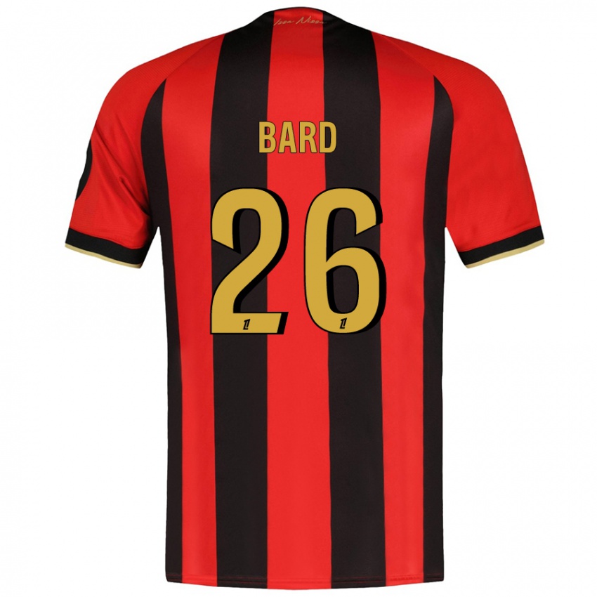 Niño Camiseta Melvin Bard #26 Rojo Negro 1ª Equipación 2024/25 La Camisa México