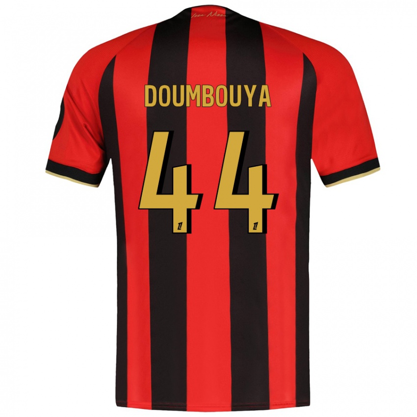 Niño Camiseta Amidou Doumbouya #44 Rojo Negro 1ª Equipación 2024/25 La Camisa México