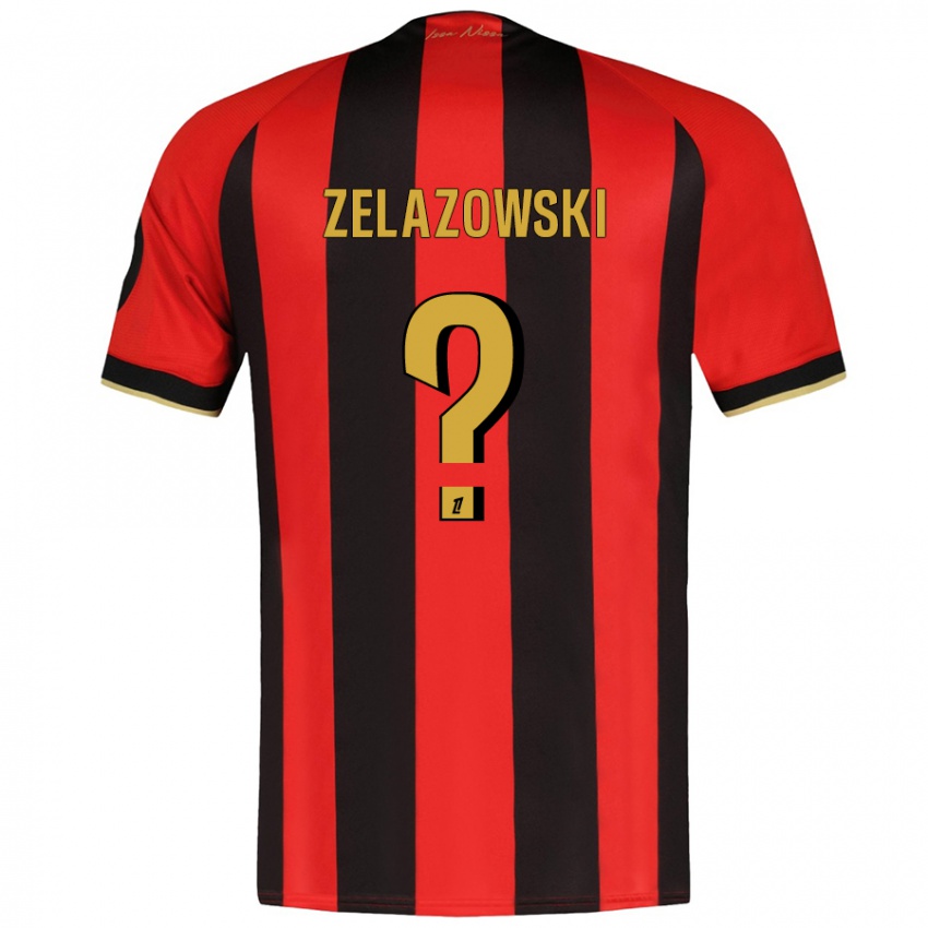 Niño Camiseta Bartosz Zelazowski #0 Rojo Negro 1ª Equipación 2024/25 La Camisa México