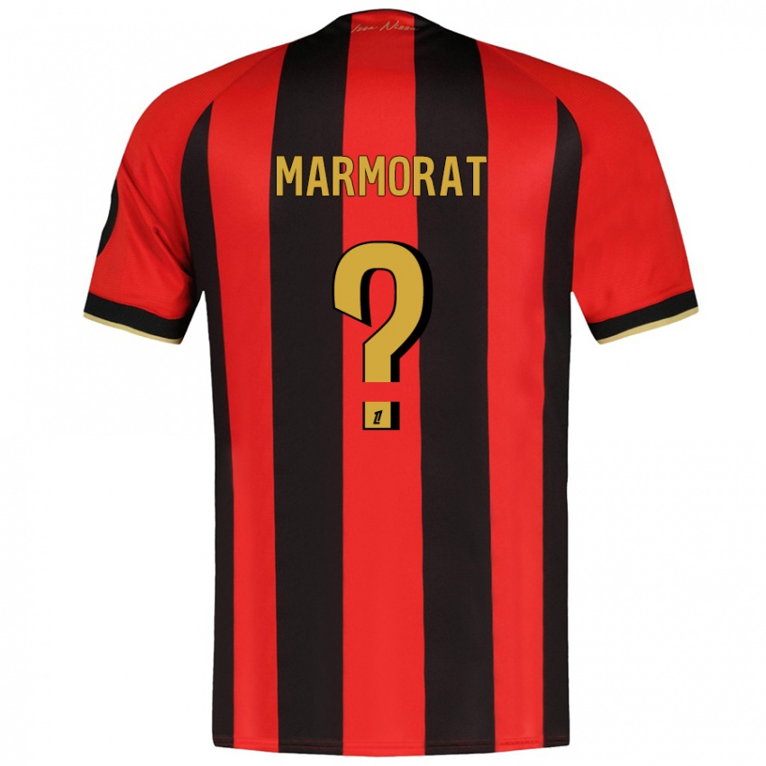 Niño Camiseta Mathéo Marmorat #0 Rojo Negro 1ª Equipación 2024/25 La Camisa México