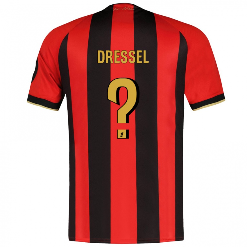 Niño Camiseta Charlie Dressel #0 Rojo Negro 1ª Equipación 2024/25 La Camisa México