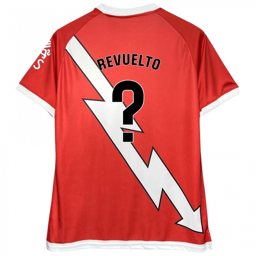 Niño Camiseta Víctor Revuelto #0 Blanco Rojo 1ª Equipación 2024/25 La Camisa México