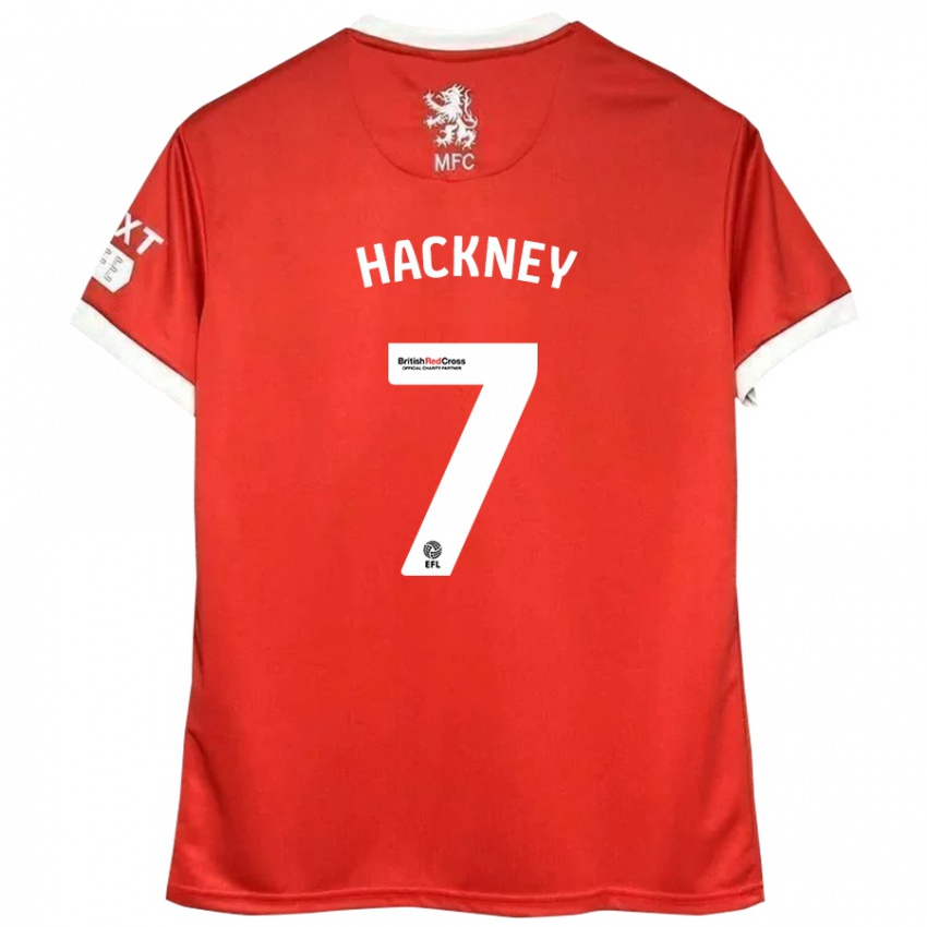 Niño Camiseta Hayden Hackney #7 Rojo Blanco 1ª Equipación 2024/25 La Camisa México