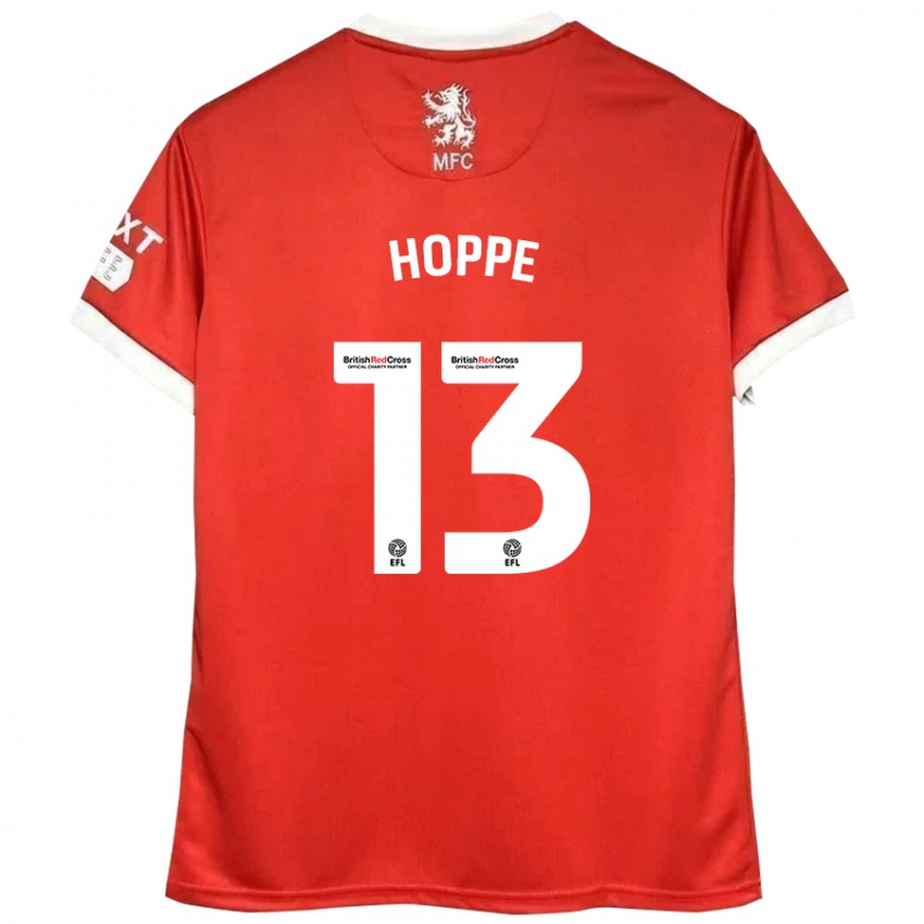 Niño Camiseta Matthew Hoppe #13 Rojo Blanco 1ª Equipación 2024/25 La Camisa México