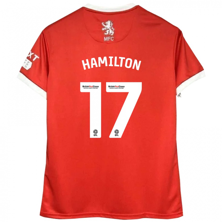 Niño Camiseta Micah Hamilton #17 Rojo Blanco 1ª Equipación 2024/25 La Camisa México