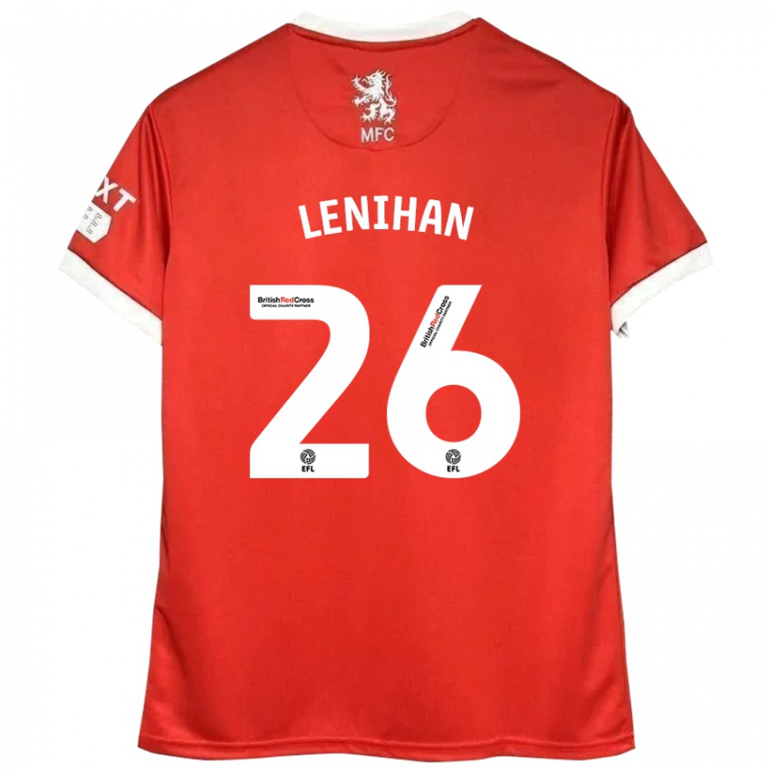 Niño Camiseta Darragh Lenihan #26 Rojo Blanco 1ª Equipación 2024/25 La Camisa México