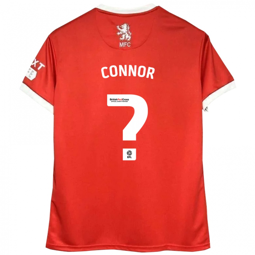 Niño Camiseta Shea Connor #0 Rojo Blanco 1ª Equipación 2024/25 La Camisa México