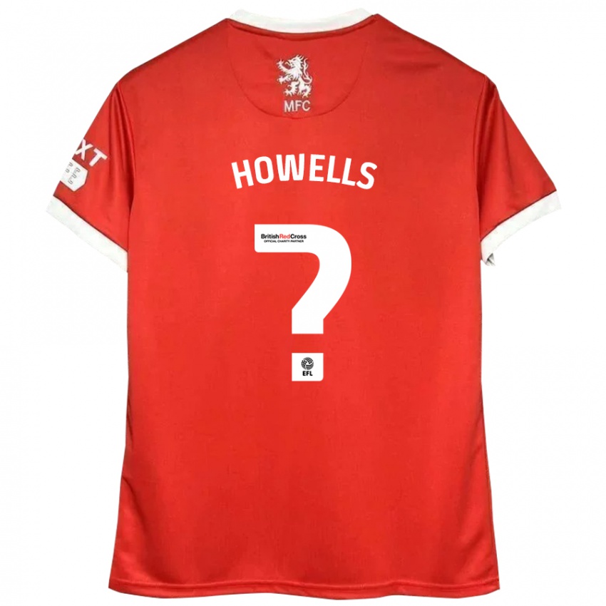 Niño Camiseta Max Howells #0 Rojo Blanco 1ª Equipación 2024/25 La Camisa México