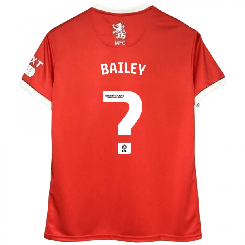 Niño Camiseta Bailey Palmer #0 Rojo Blanco 1ª Equipación 2024/25 La Camisa México