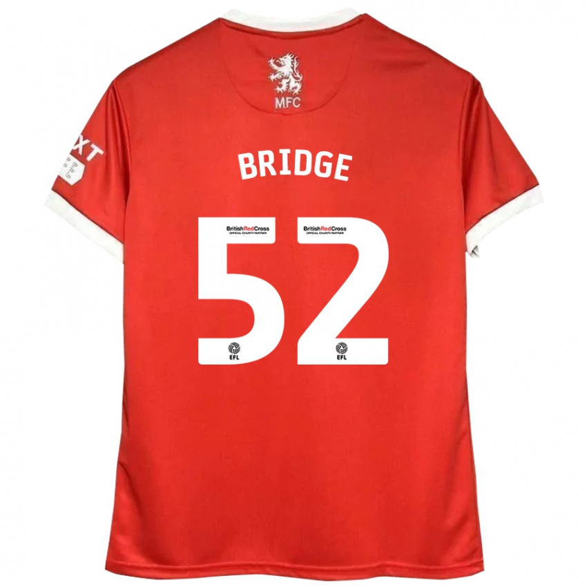 Niño Camiseta Aj Bridge #52 Rojo Blanco 1ª Equipación 2024/25 La Camisa México