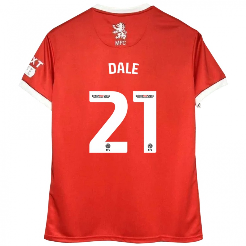 Niño Camiseta Faye Dale #21 Rojo Blanco 1ª Equipación 2024/25 La Camisa México