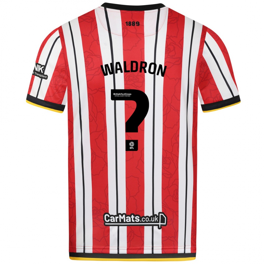 Niño Camiseta Jack Waldron #0 Rojo Blanco Rayas 1ª Equipación 2024/25 La Camisa México