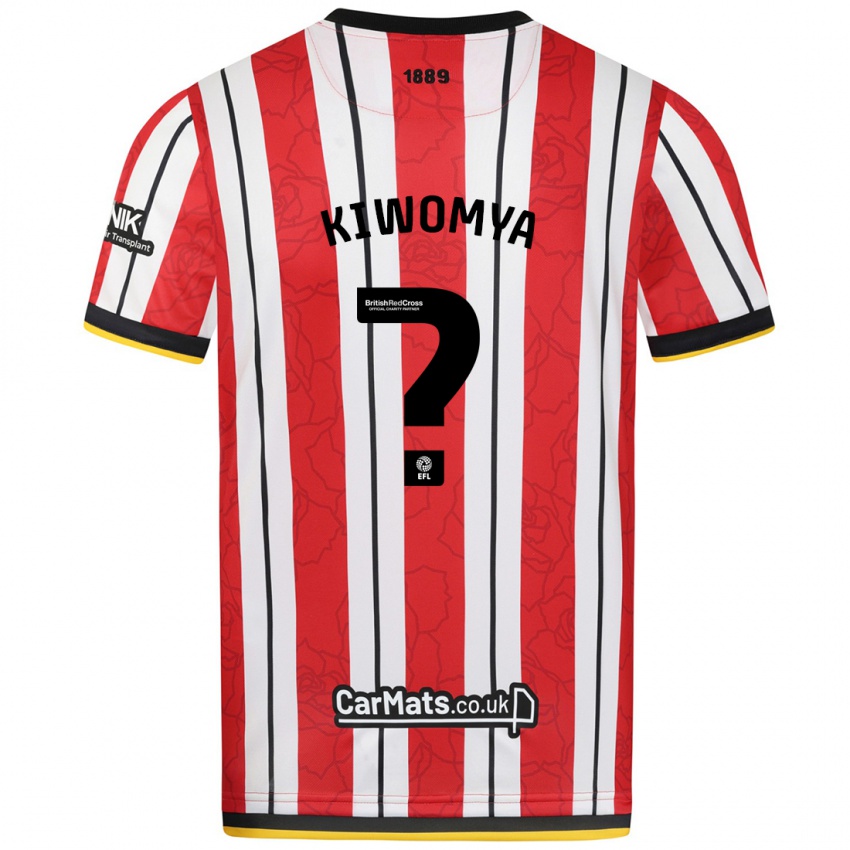 Niño Camiseta Noah Kiwomya #0 Rojo Blanco Rayas 1ª Equipación 2024/25 La Camisa México