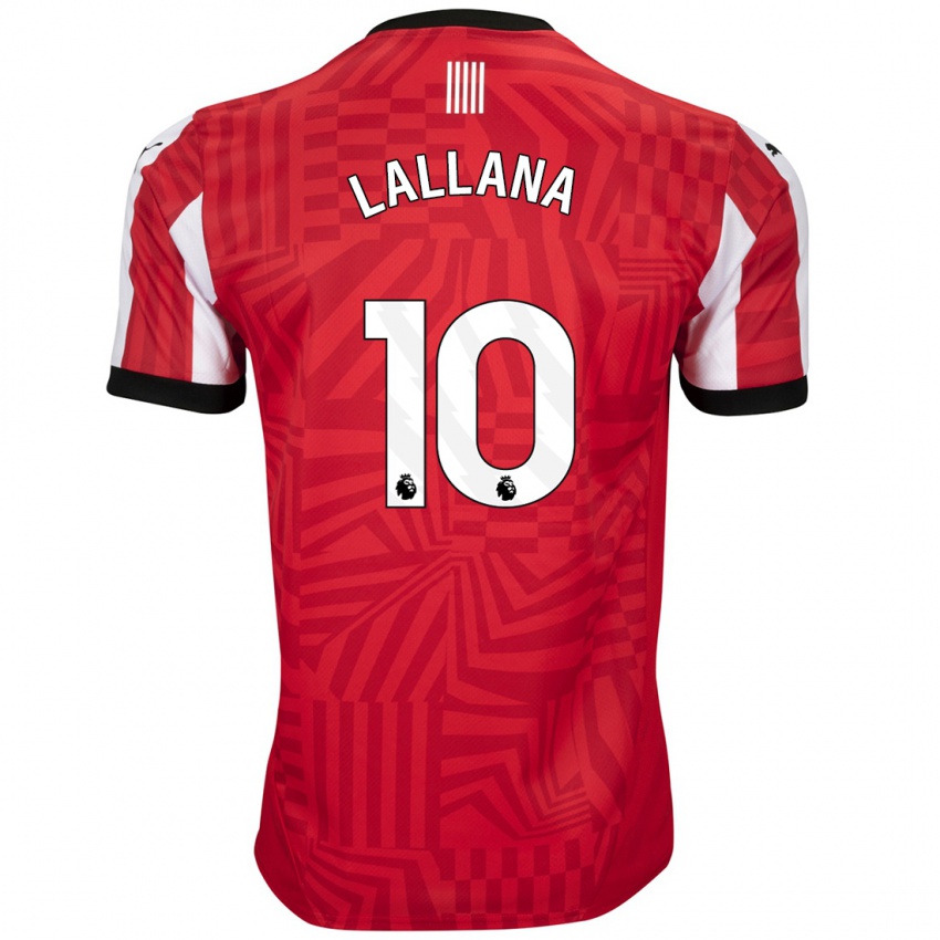 Niño Camiseta Adam Lallana #10 Rojo Blanco 1ª Equipación 2024/25 La Camisa México