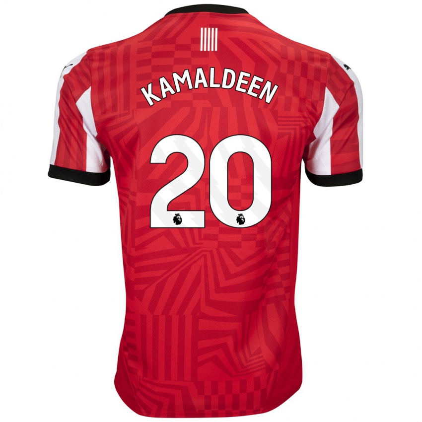 Niño Camiseta Kamaldeen Sulemana #20 Rojo Blanco 1ª Equipación 2024/25 La Camisa México