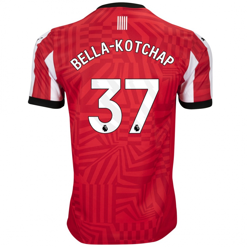 Niño Camiseta Armel Bella-Kotchap #37 Rojo Blanco 1ª Equipación 2024/25 La Camisa México