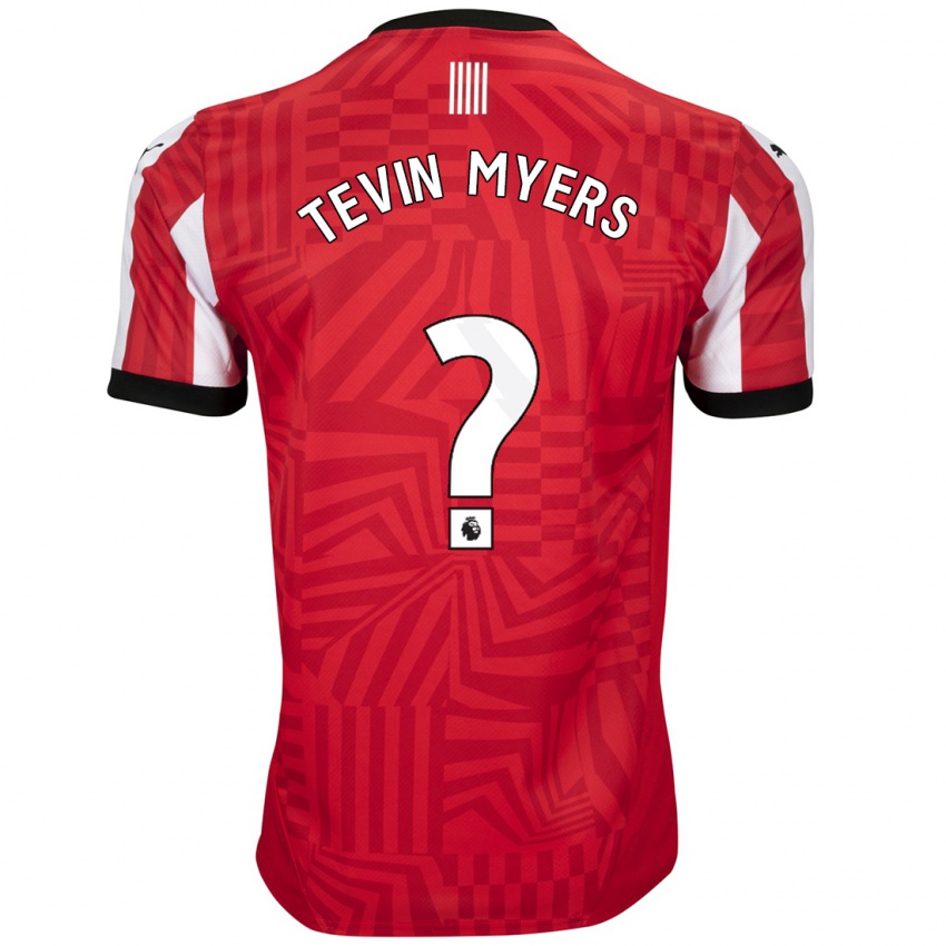 Niño Camiseta Tevin Myers #0 Rojo Blanco 1ª Equipación 2024/25 La Camisa México