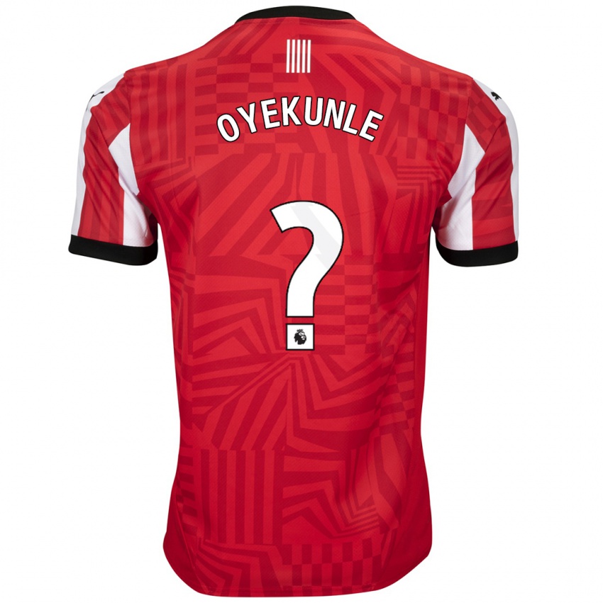 Niño Camiseta Nicholas Oyekunle #0 Rojo Blanco 1ª Equipación 2024/25 La Camisa México