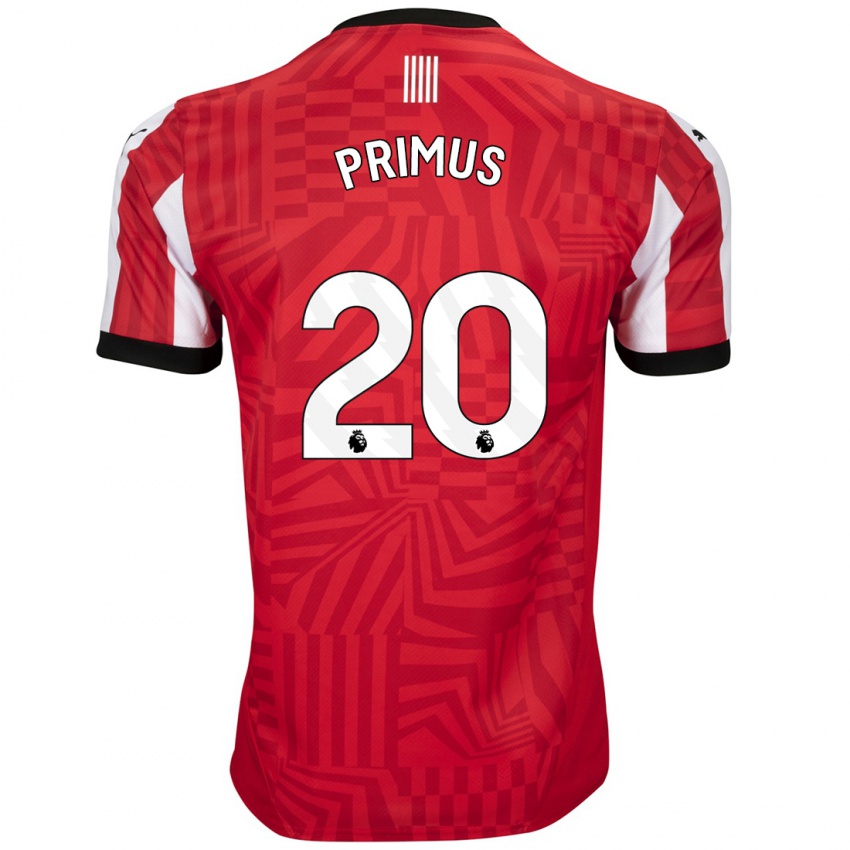 Niño Camiseta Atlanta Primus #20 Rojo Blanco 1ª Equipación 2024/25 La Camisa México