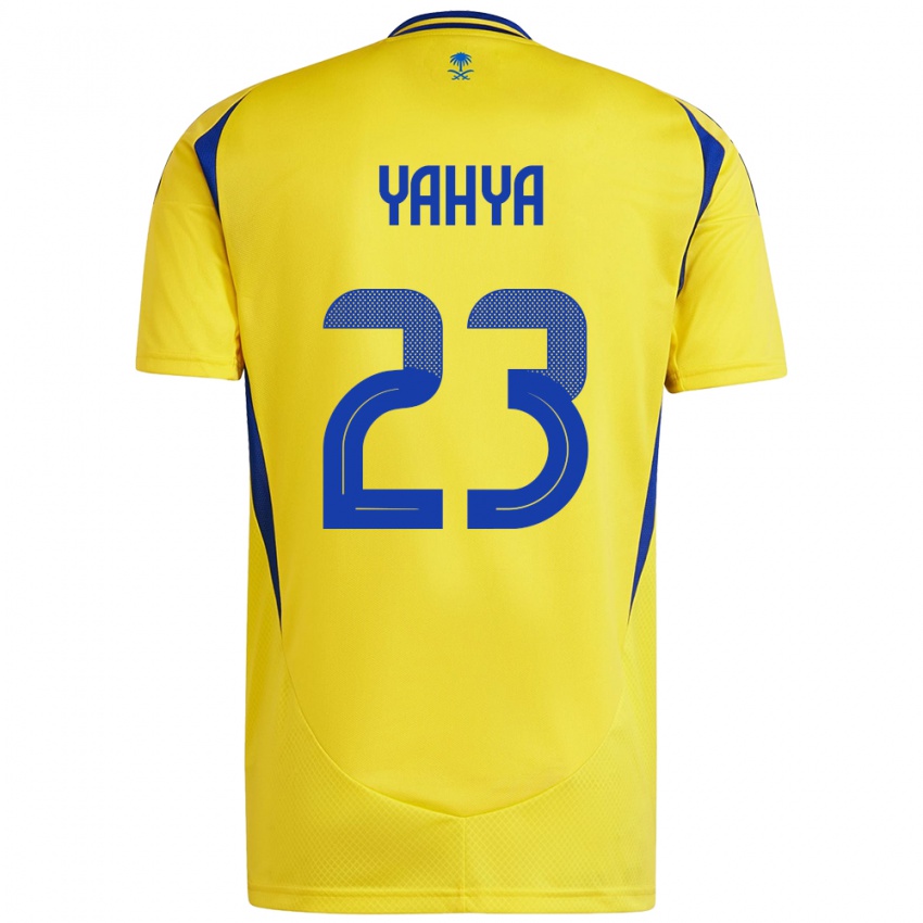 Niño Camiseta Ayman Yahya #23 Amarillo Azul 1ª Equipación 2024/25 La Camisa México