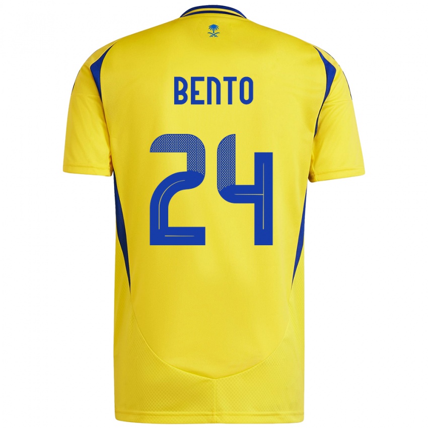 Niño Camiseta Bento #24 Amarillo Azul 1ª Equipación 2024/25 La Camisa México