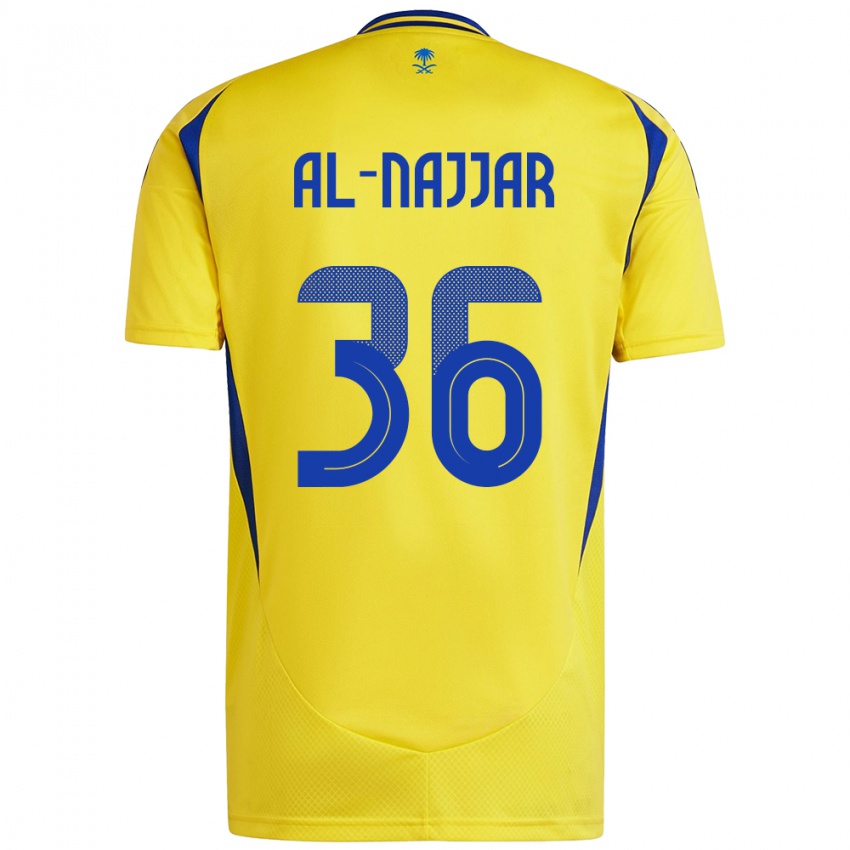 Niño Camiseta Raghed Al-Najjar #36 Amarillo Azul 1ª Equipación 2024/25 La Camisa México