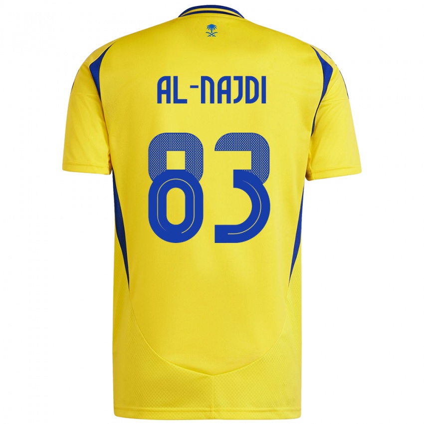 Niño Camiseta Salem Al-Najdi #83 Amarillo Azul 1ª Equipación 2024/25 La Camisa México