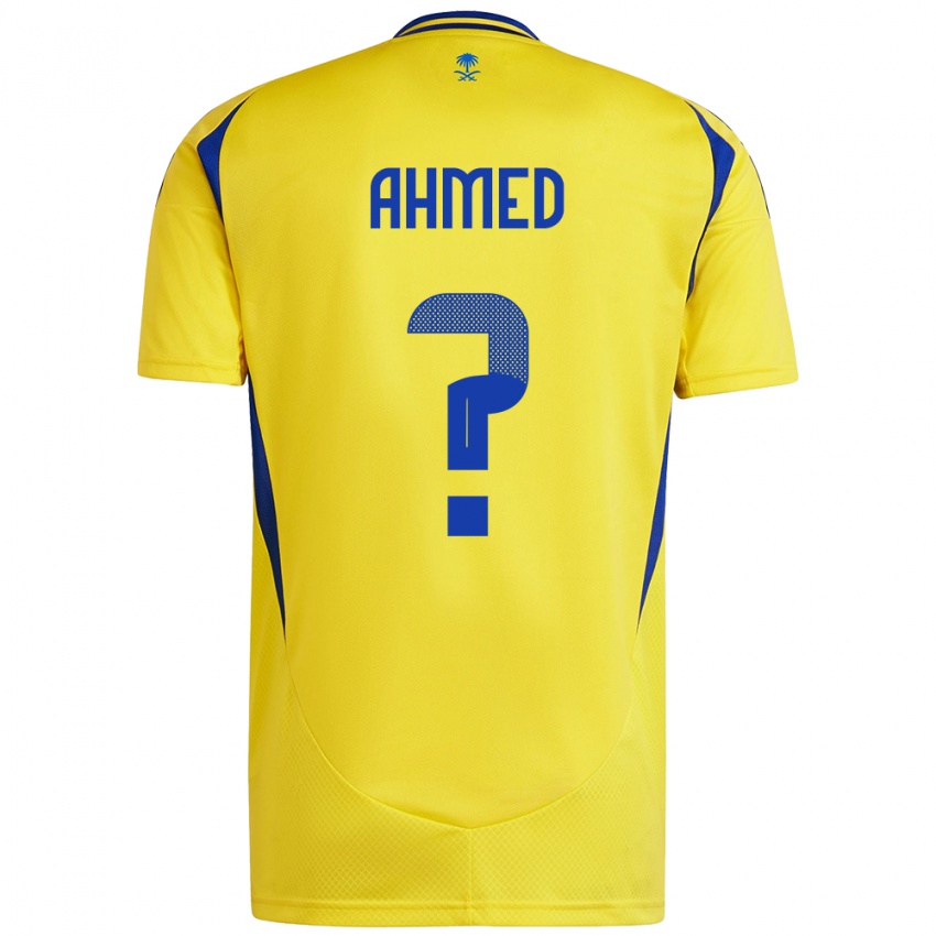 Niño Camiseta Al Anood Ahmed #0 Amarillo Azul 1ª Equipación 2024/25 La Camisa México