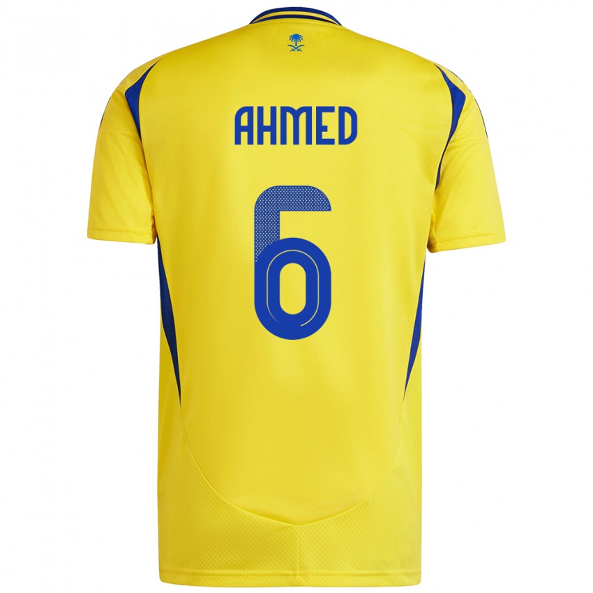 Niño Camiseta Aseel Ahmed #6 Amarillo Azul 1ª Equipación 2024/25 La Camisa México