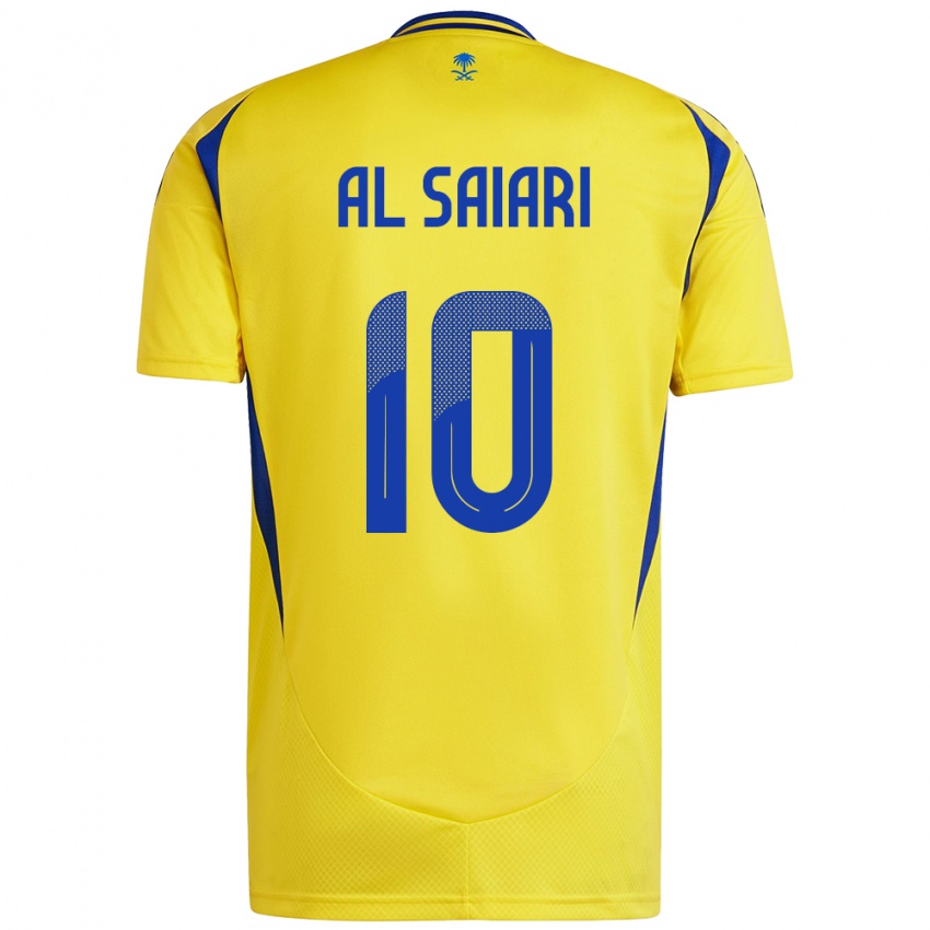 Niño Camiseta Mubarkh Al-Saiari #10 Amarillo Azul 1ª Equipación 2024/25 La Camisa México