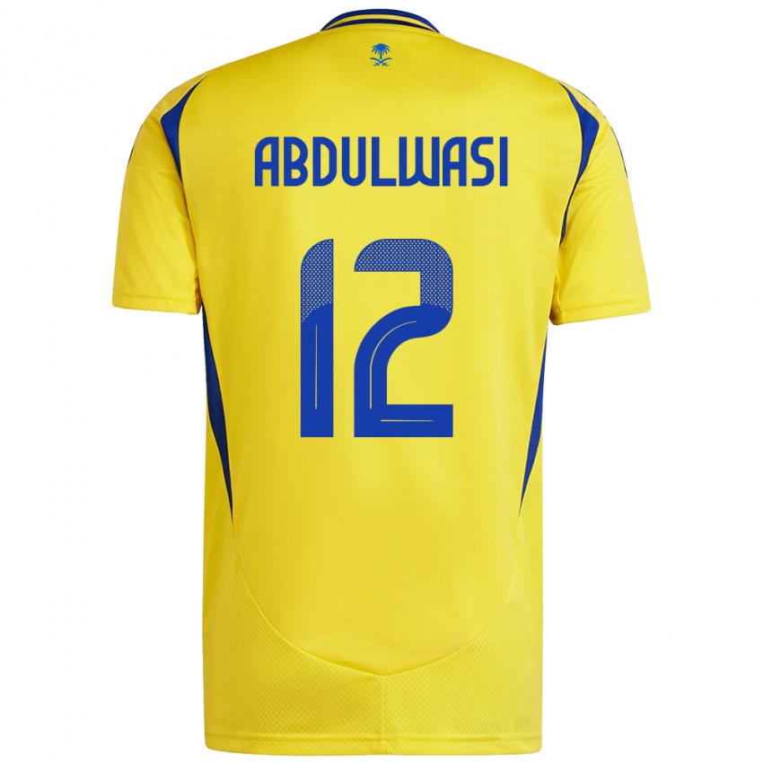 Niño Camiseta Dalal Abdulwasi #12 Amarillo Azul 1ª Equipación 2024/25 La Camisa México