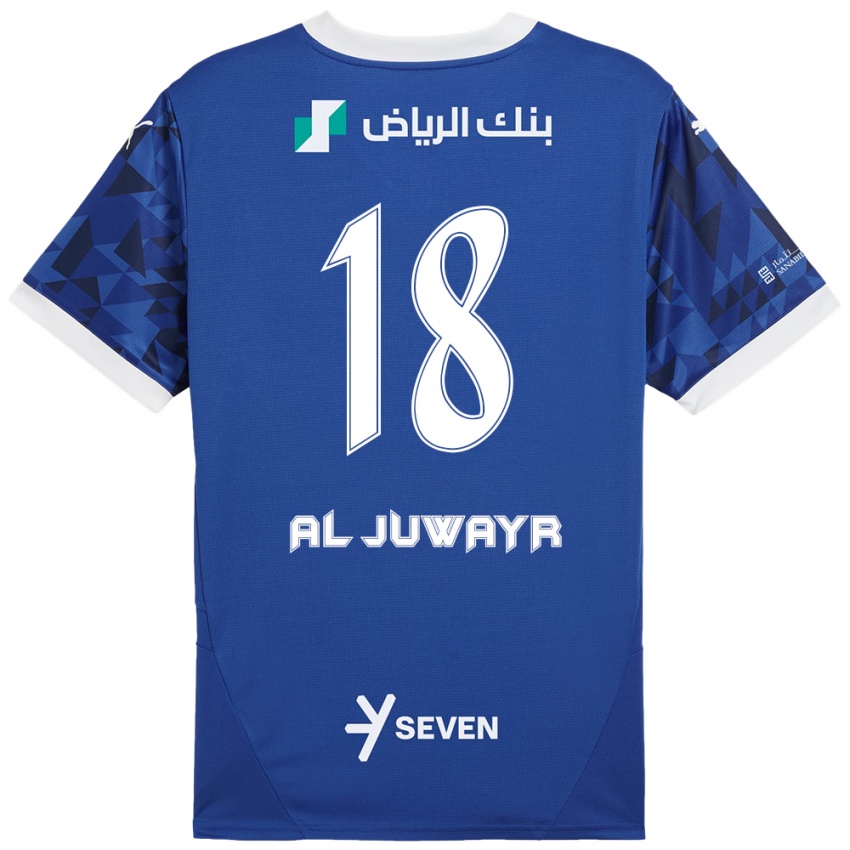 Niño Camiseta Musab Al-Juwayr #18 Azul Oscuro Blanco 1ª Equipación 2024/25 La Camisa México