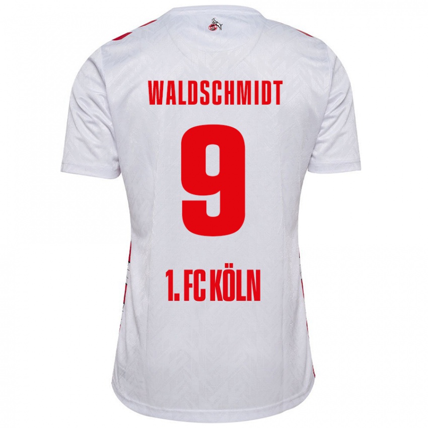 Niño Camiseta Luca Waldschmidt #9 Blanco Rojo 1ª Equipación 2024/25 La Camisa México