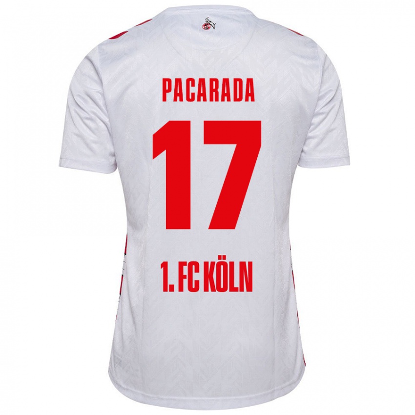 Niño Camiseta Leart Paçarada #17 Blanco Rojo 1ª Equipación 2024/25 La Camisa México