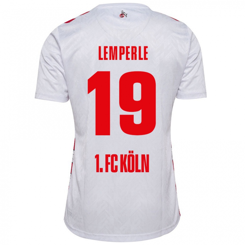 Niño Camiseta Tim Lemperle #19 Blanco Rojo 1ª Equipación 2024/25 La Camisa México