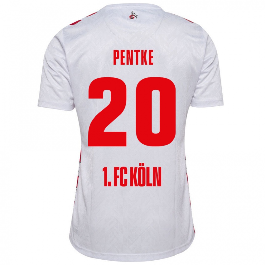 Niño Camiseta Philipp Pentke #20 Blanco Rojo 1ª Equipación 2024/25 La Camisa México