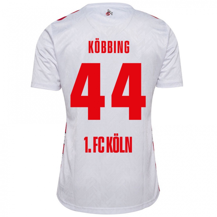 Niño Camiseta Matthias Köbbing #44 Blanco Rojo 1ª Equipación 2024/25 La Camisa México