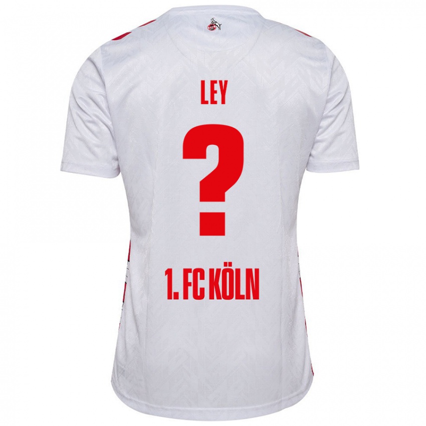 Niño Camiseta Benjamin Ley #0 Blanco Rojo 1ª Equipación 2024/25 La Camisa México